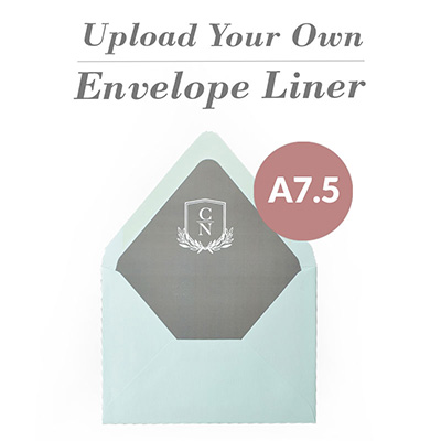 Print Your Own Design Outer A7.5 Euro Flap Envelope Liner