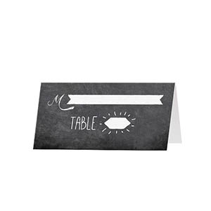 Chalkboard - Blank Folded Place Cards