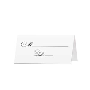 Classy - Blank Folded Place Cards
