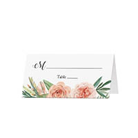 Flower Bouquet  - Blank Folded Place Cards