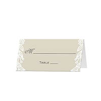 Golden Vines - Blank Folded Place Cards