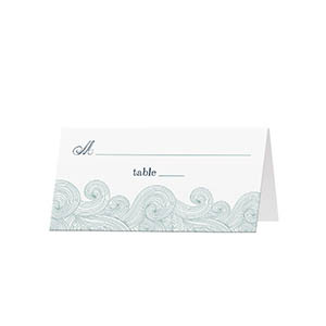 Ocean Waves - Blank Folded Place Cards