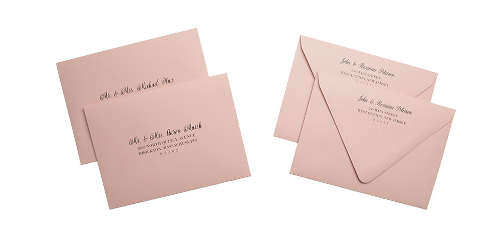 MONOGRAM DETAIL Personalised Wedding Invitations packs of 10 WITH ENVELOPES 