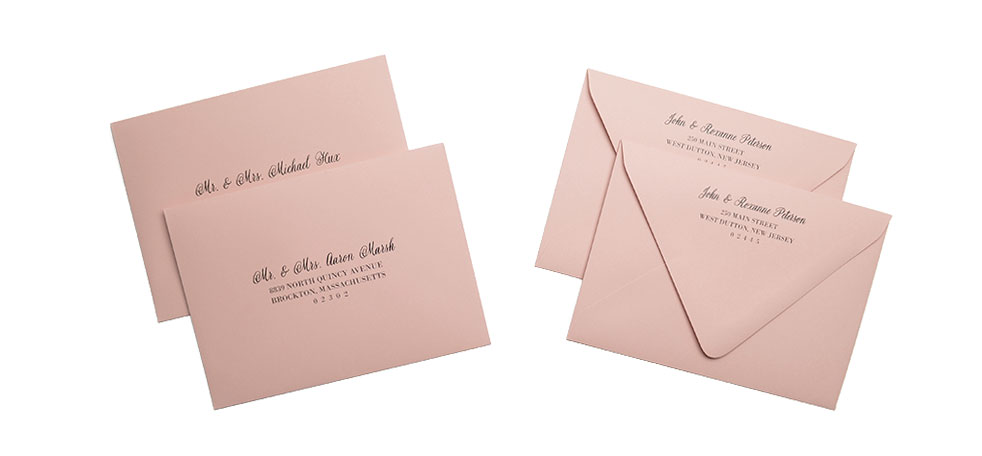 Cards And Pockets Full Guest Address Printed Envelopes