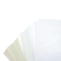 White and Cream Text Weight Paper