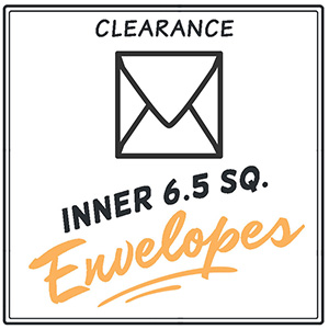 Clearance Inner 6 1/2 Square Envelopes