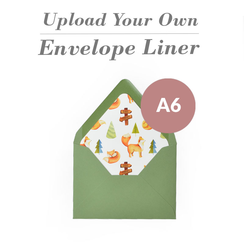 Print Your Own Design A6 Euro Flap Envelope Liner - Diy Envelope Liner Template