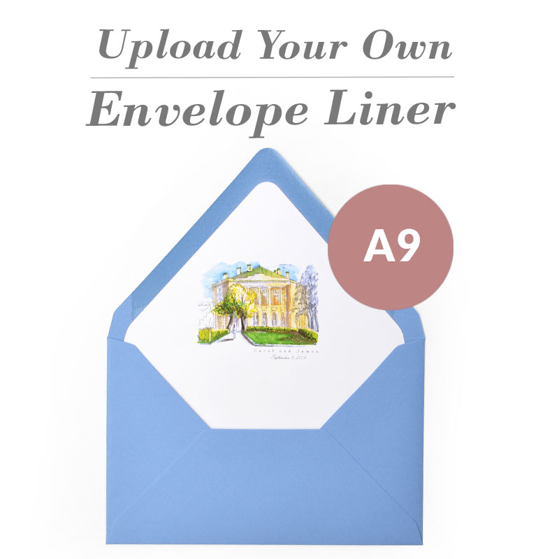 Print Your Own Design A9 Euro Flap Envelope Liner - Diy Envelope Liner Template