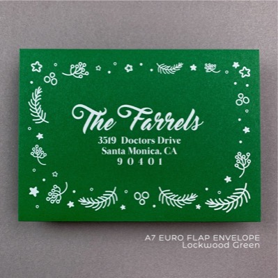 Holiday Card Digital Envelope Addressing - The Lettery Co