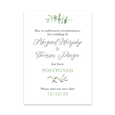 Wedding Save the Date/Change the Date Stickers - Free! - Taylor Maed