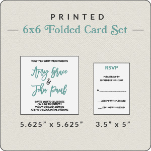 Print Your Own Design Folded Card 6x6 Set