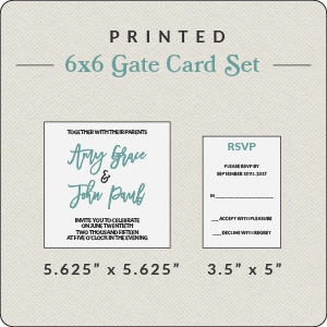 Print Your Own Design Gate Card 6x6 Set
